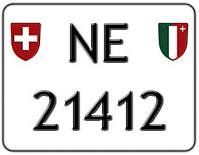 Insegne: Plaque moto NE 21412 – Nuovo (secondo la descrizione) da Boudevilliers venduto da ENCHERES-PLAQUES-NE
