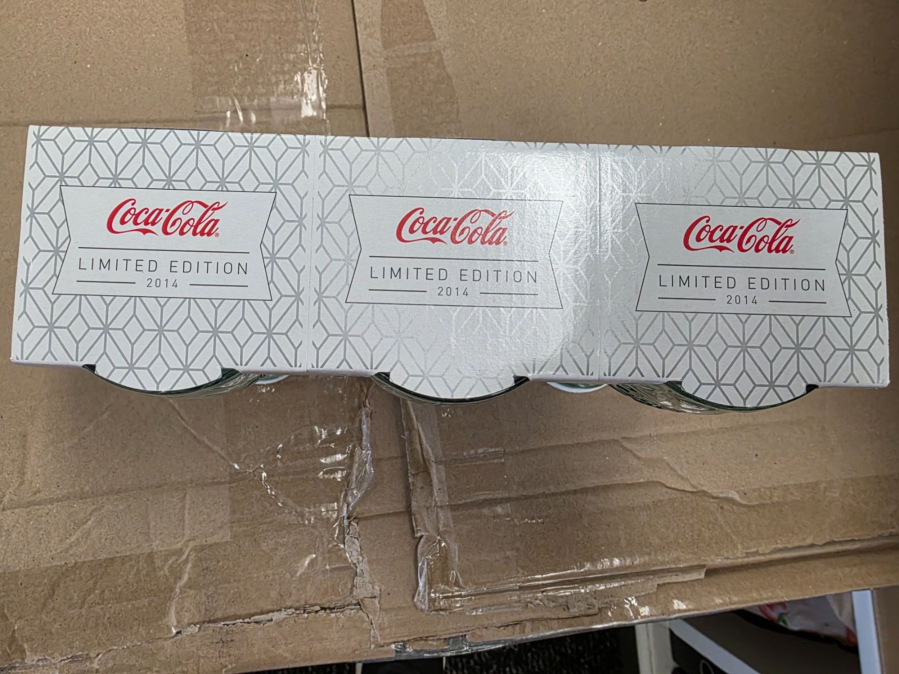 Coca-Cola Bicchieri: Cola Gläser Limited Edition 2014 – Nuovo e nell'imballaggio originale da Lostorf venduto da rubileo 2