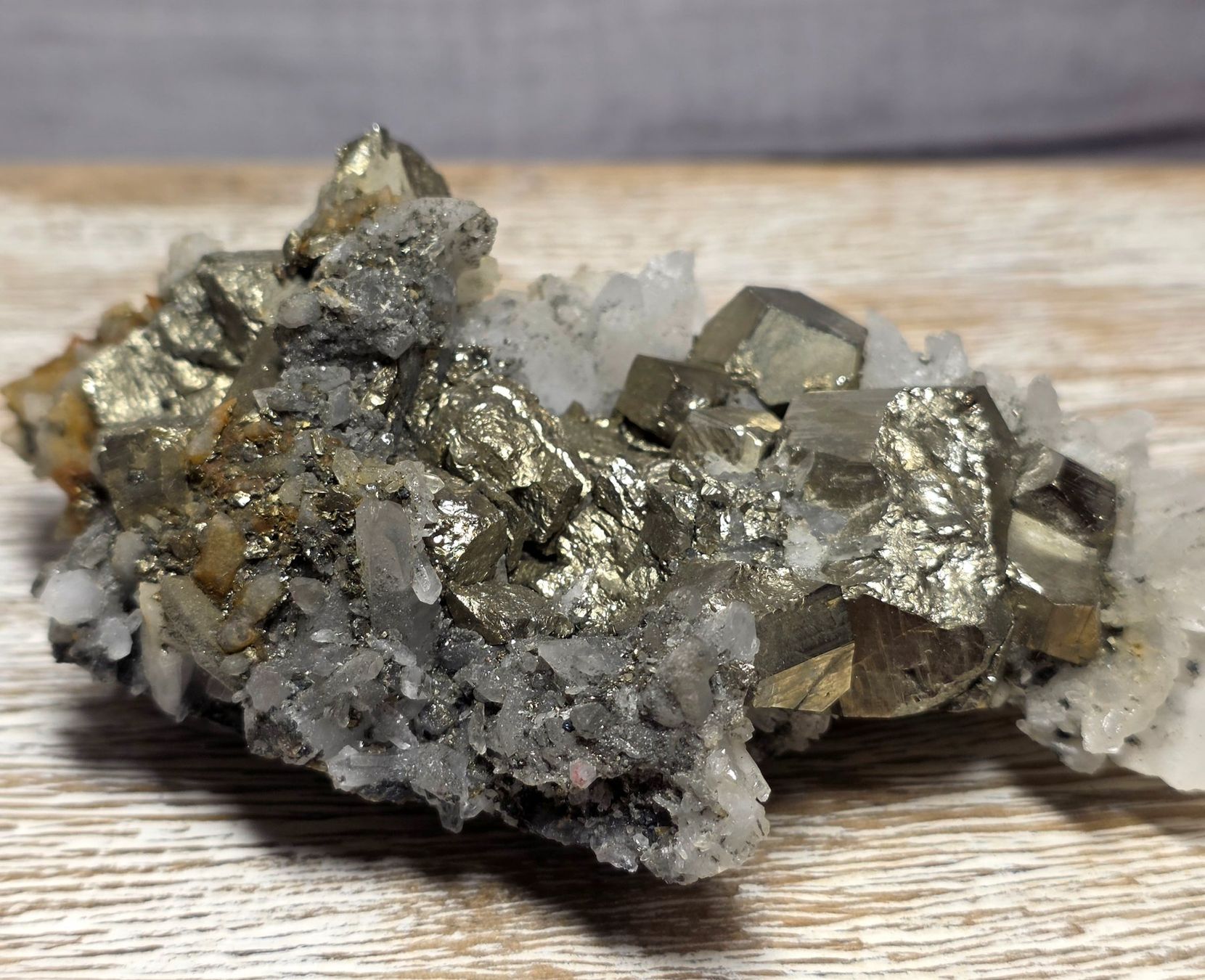 Minerali & Pietre curative: Quarz auf Pyrit Stufe 263g – Nuovo e nell'imballaggio originale da Matzingen venduto da Shay_Crystalz 3