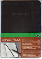 Notizbuch Conceptum, schwarz, blanco, 108x151x20mm
