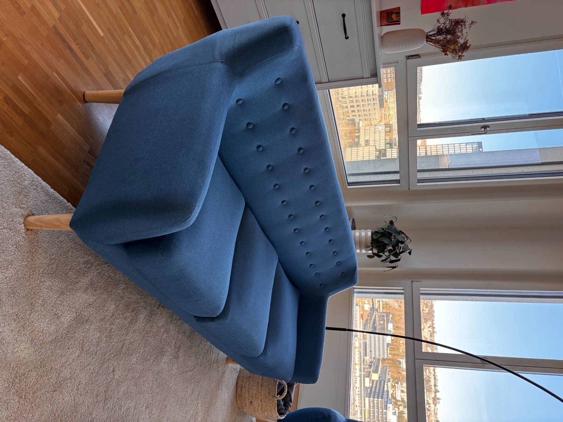 Divani: 2x Scandinavian 3 seater blue sofa set – Usato da Zürich venduto da Bigi_ 1