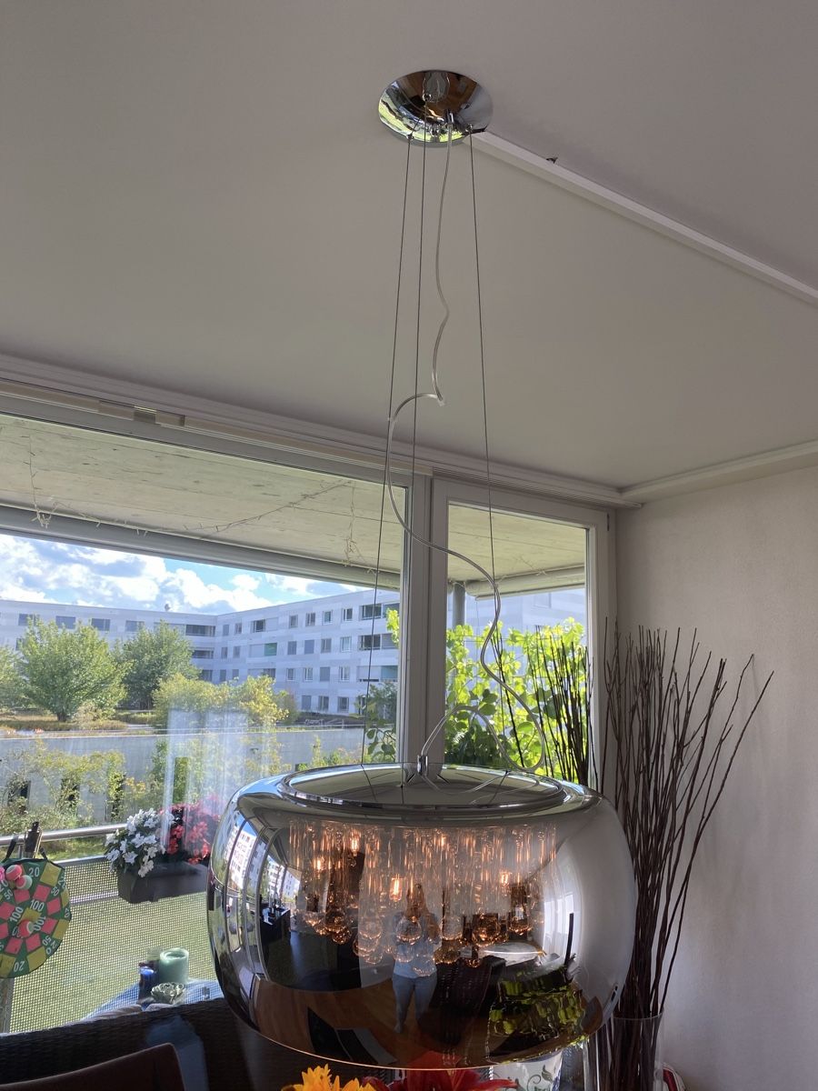 Westwing Lustres & lampes de plafonds: Schuller Hängelampe | Chrom & Glas | Dimmbare – D'occasion à Oberdorf SO par Attorney_in_law 2