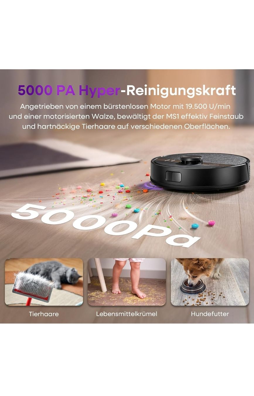 Aspirapolveri & Accessori: MONSGA Robot Vacuum Cleaner with Wiping Function – Nuovo (secondo la descrizione) da Basel venduto da nin_8vcy 1
