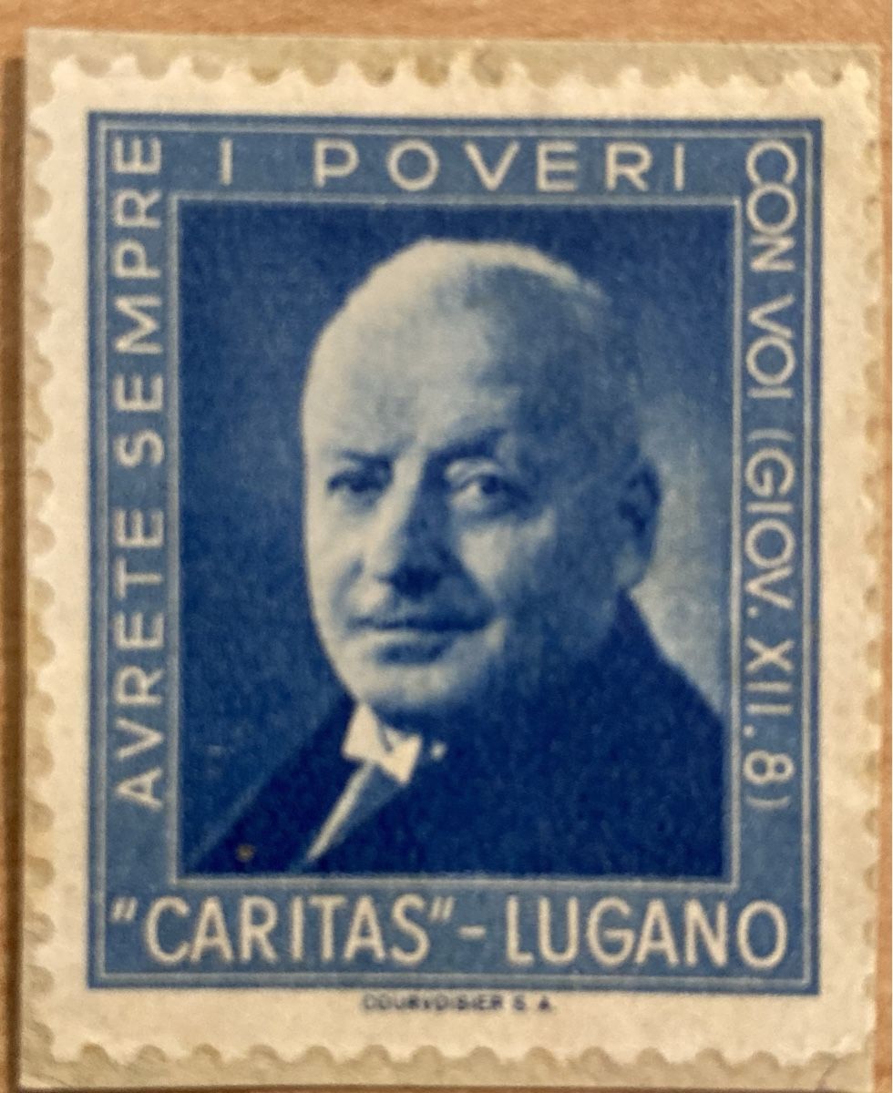 Tutti i francobolli: Ausschnitt Vignette Caritas Lugano – Usato da Hunzenschwil venduto da zibu88