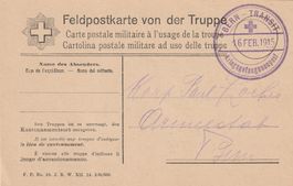 Stempel Kriegsgefangenenpost Bern Transit