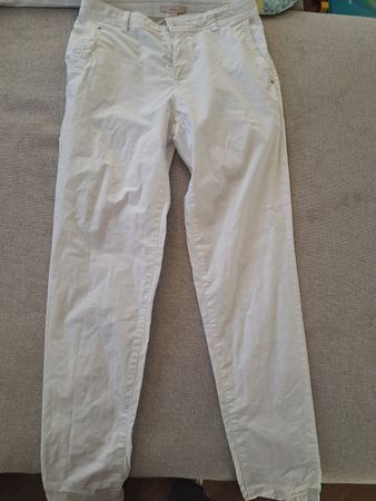 Weisse Esprit Gr. 36 Chino Stoffhose Damen