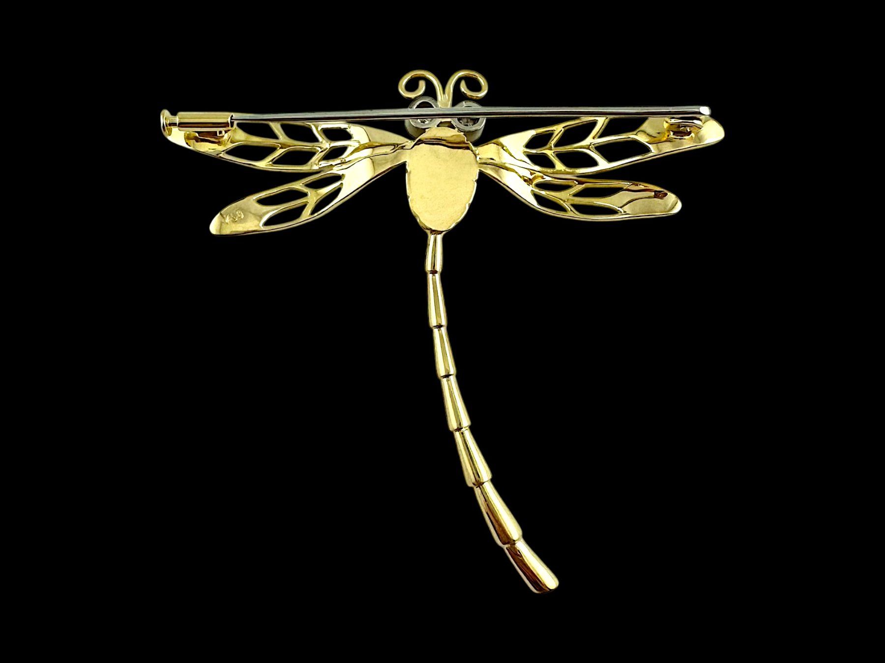 Spille & Fermagli: Elegante Libellen - Brosche mit Brillanten – Usato da Zuzwil SG venduto da artimmo 4