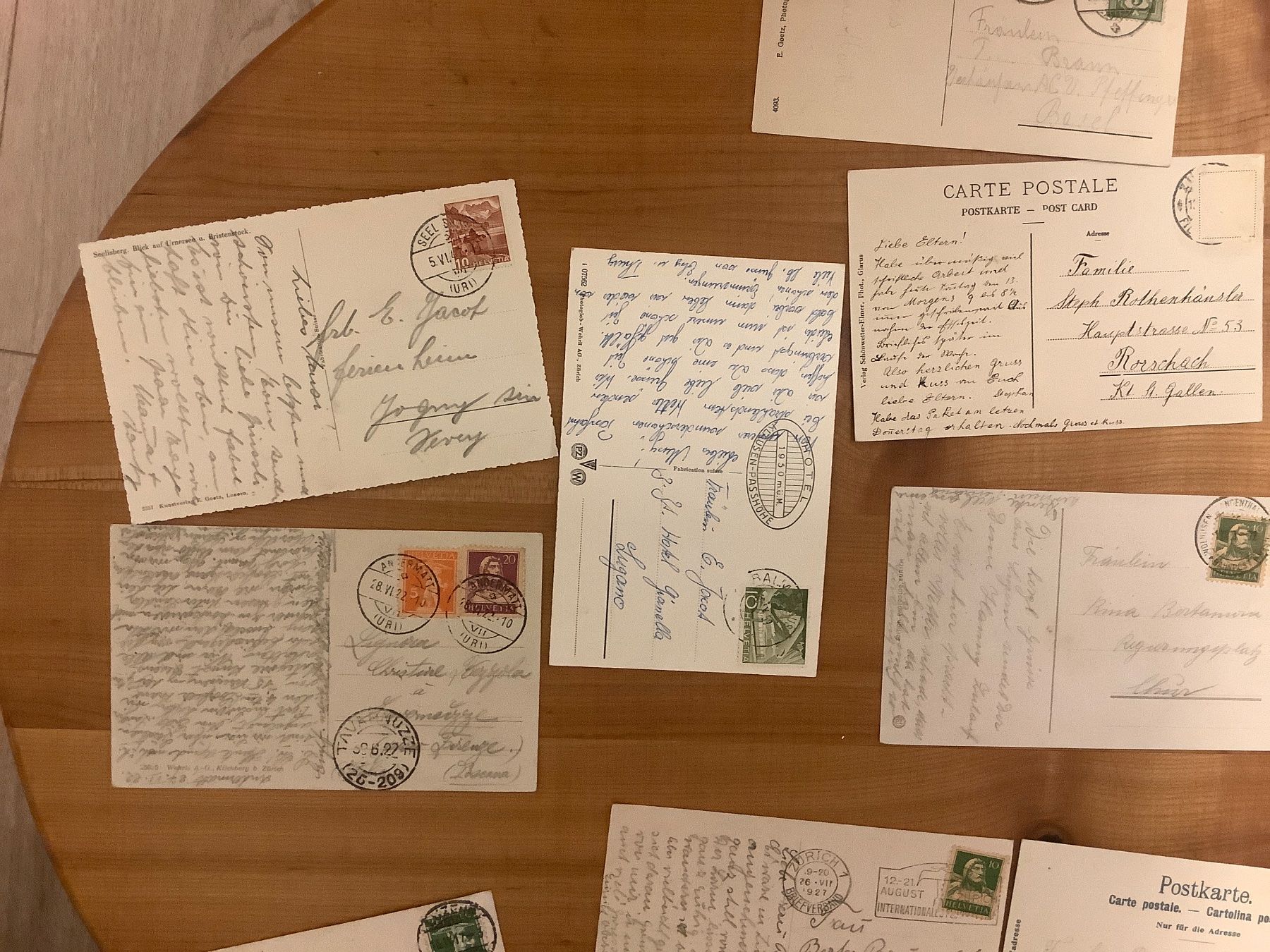 Ansichtskarten: 17 gelaufene Ansichtskarten Innerschweiz ab 1903 – Gebraucht aus St. Gallen von herbrig2 6