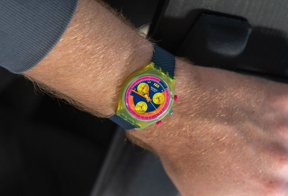 Swatch Orologi: ungetragener (!) 1992 Swatch Chronograph GRAND PRIX (SCJ101) – Nuovo e nell'imballaggio originale da St.Gallen venduto da Clu 6