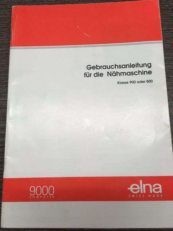ELNA Anleitungsbuch Cl.9000 Kaufen auf Ricardo