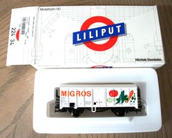 Liliput; weisser Kühlwagen "MIGROS"; neu & OVP