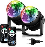 2 Stück Discokugel Party Licht RGB LED