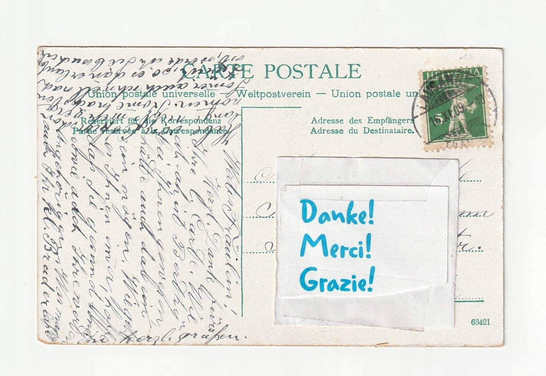 Cartes postales: Postkarte 1909 Genfersee-Barke, Genf – D'occasion à St. Gallen par Ricardo_Deals 1