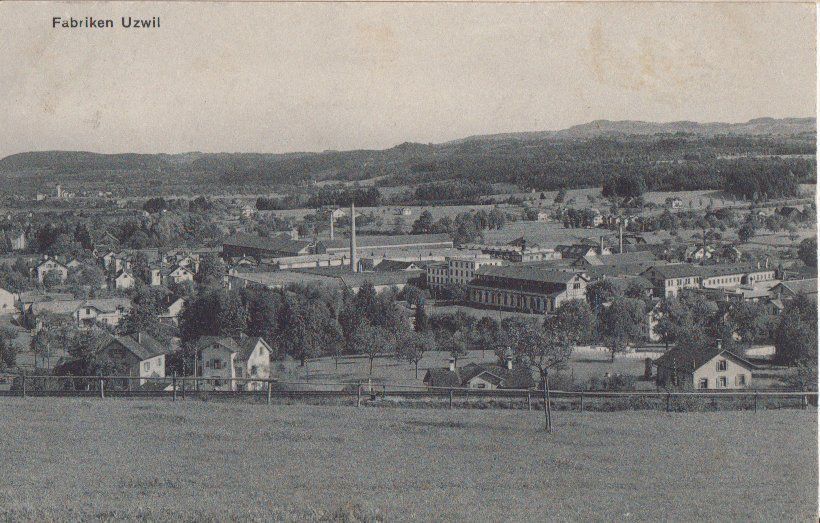 Ansichtskarten: Ansichtskarte FABRIKEN UZWIL 1911 – Gebraucht aus Eschlikon TG von PhilCon