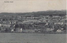 Ansichtskarte FABRIKEN UZWIL 1911