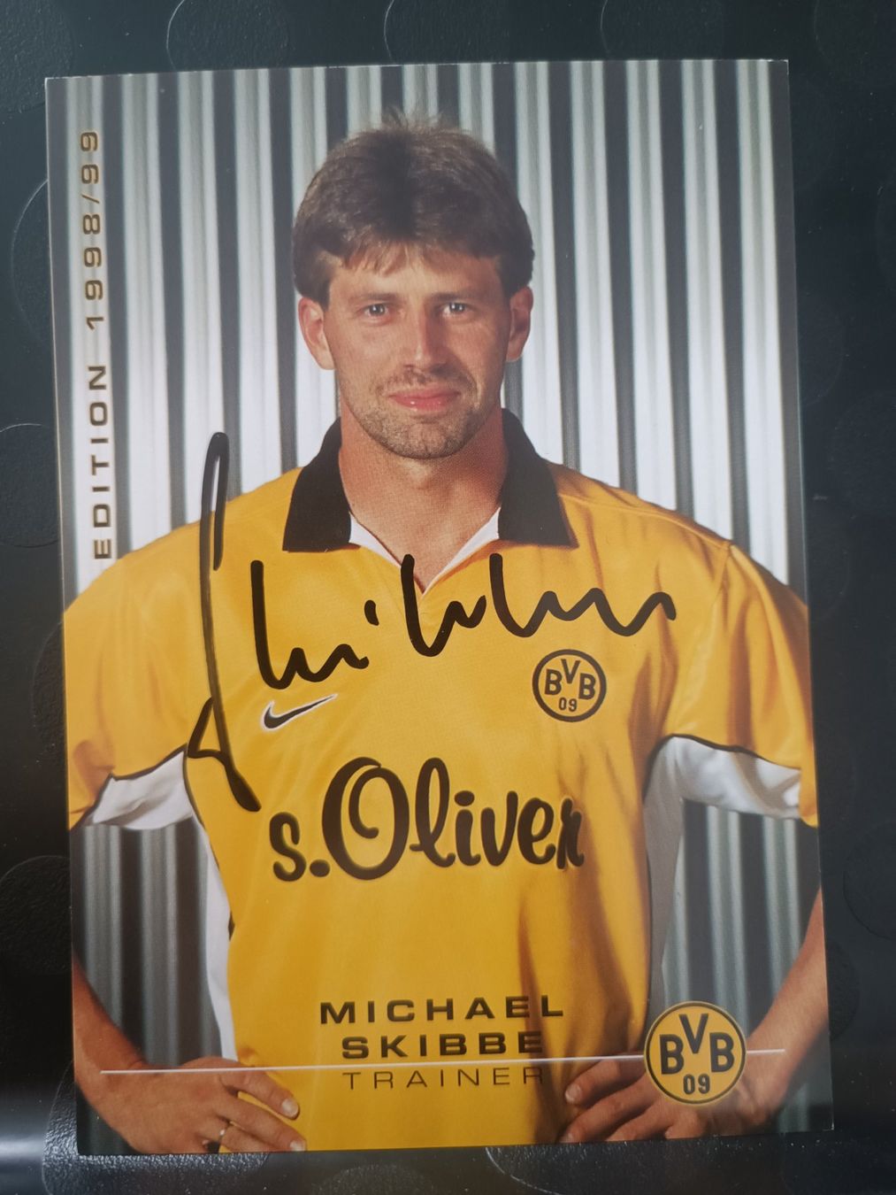 Autografi: Michael Skibbe - BVB - Handsignierte alte Karte – Usato da Menziken venduto da Artographs