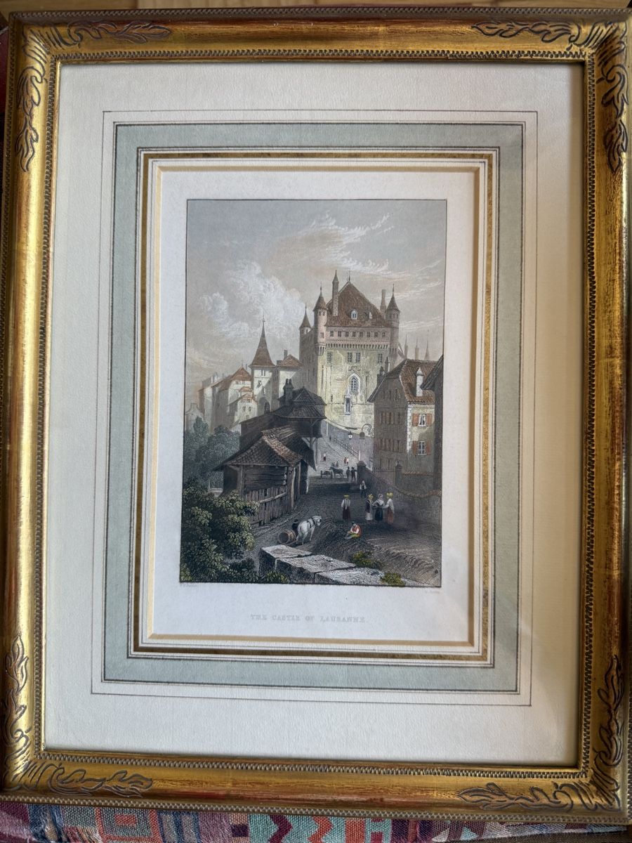 Stiche: Gravure représentant Le Château de Lausanne – Gebraucht aus Clarens von Gabi0062