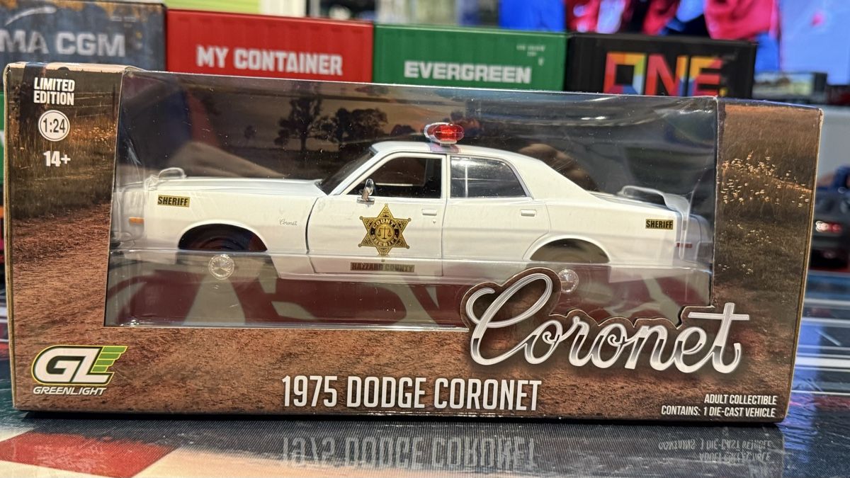 Dodge Modellautos: 1975 Dodge Coronet Sheriff / 1:24 – Neu und originalverpackt aus Basel von Zomeg 1