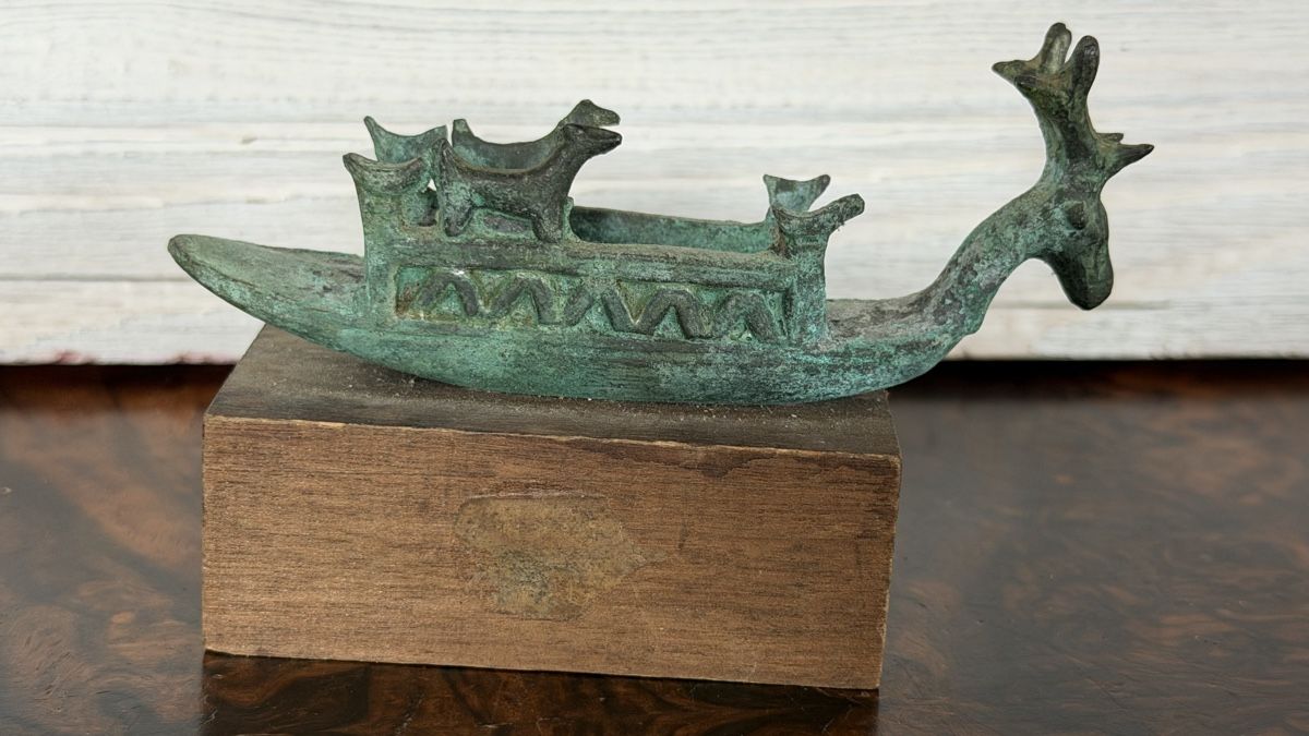 Skulpturen & Statuen: Bronze Schiff Sardinien Replik – Gebraucht aus Riedholz von Frettchen63 1