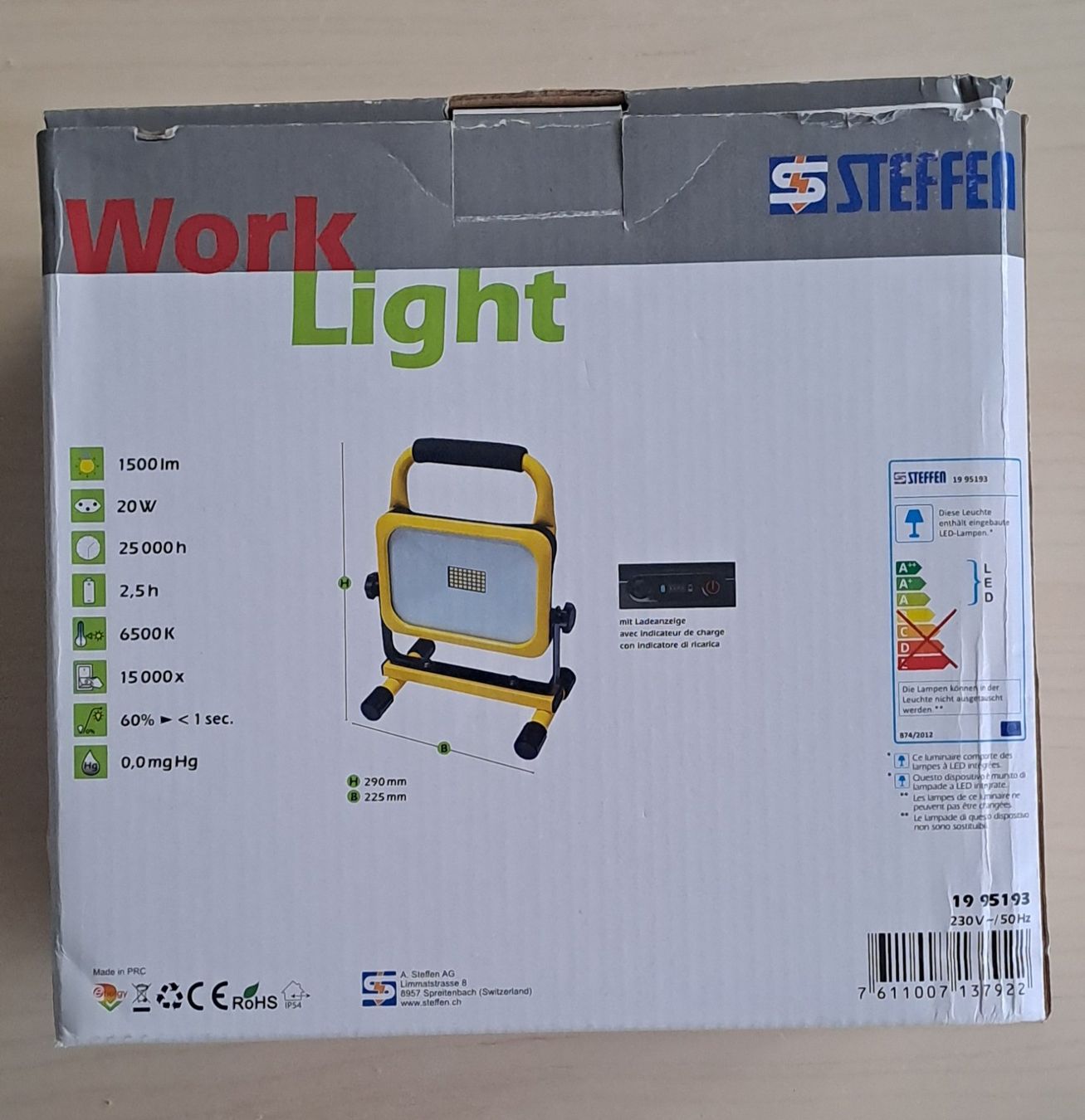 Lampade: LED-Akkustrahler mit Traggriff – Nuovo e nell'imballaggio originale da Feuerthalen venduto da kigo87