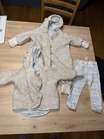 Wolleset neutral Grösse 74/80 aus 100% Wolle