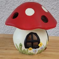 Vintage Teelicht Keramik Fliegenpilz 90er Jahre 
