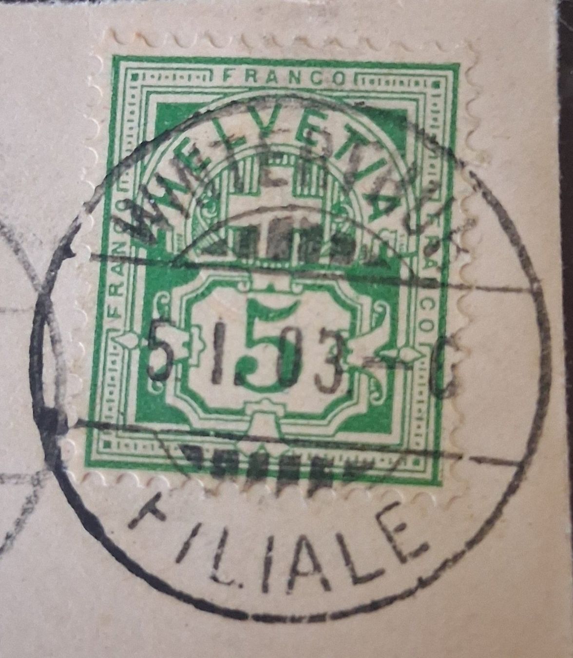 Tutti i francobolli: Briefumschlag Winterthur-Winterthur, 1903 – Usato da Stalden (Sarnen) venduto da Salina_23 1