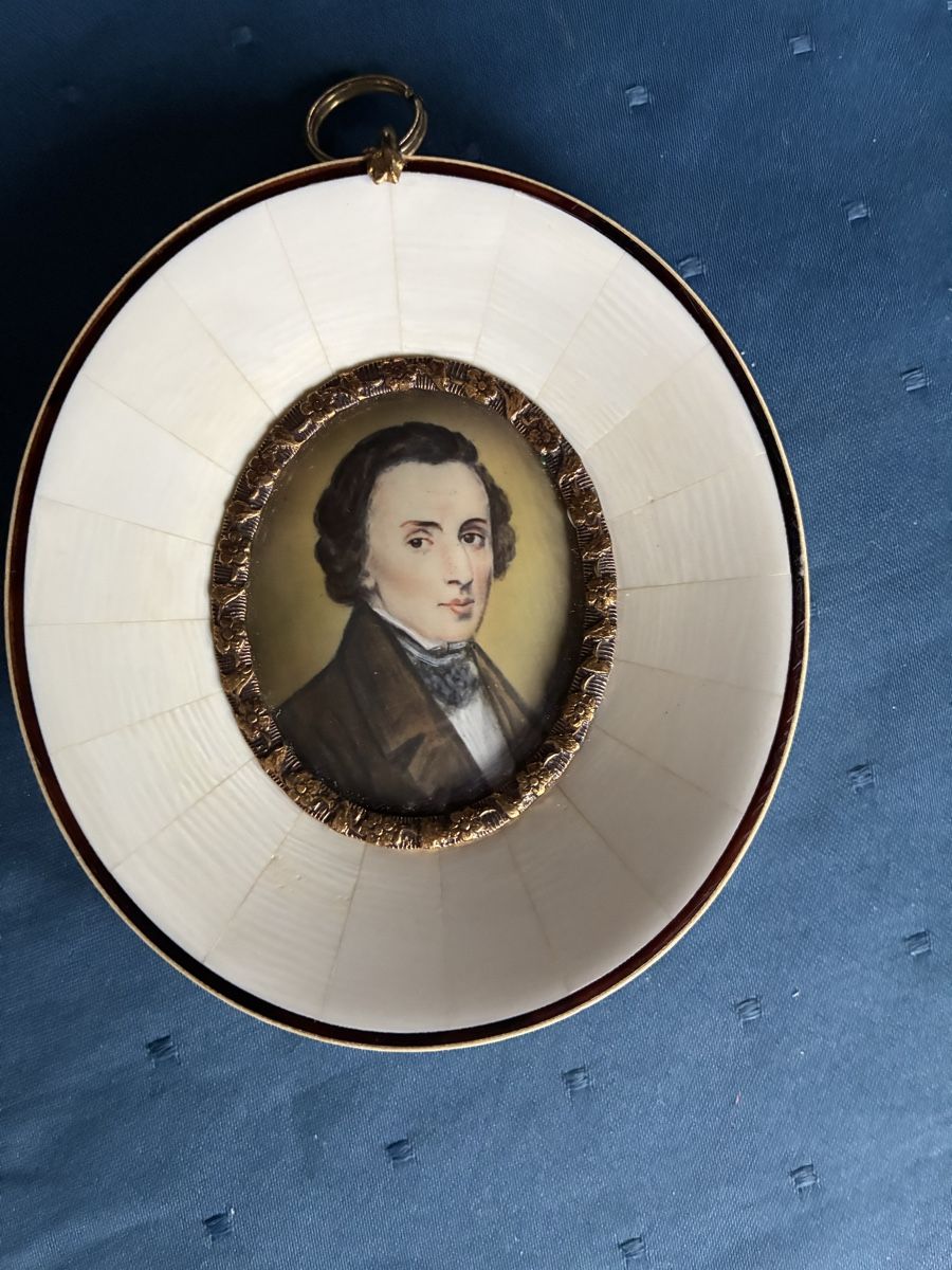 Dipinti: Miniatur - Komponist Frédéric Chopin 1810 - 1849 – Usato da Dornach venduto da Rosengarten 1