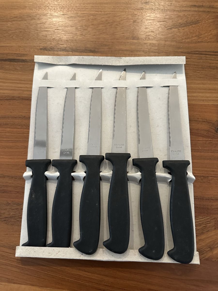 Messer: 6er Set Steak-Messer-Set, neu – Neu (gemäss Beschreibung) aus St. Gallen von lelibehli