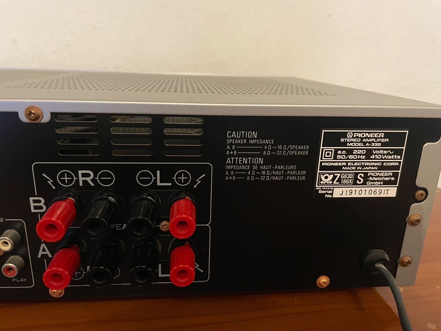 Pioneer Verstärker: Pioneer A - 335 Vollverstärker – Gebraucht aus Zürich von semi16 6