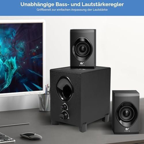 Casse acustiche: Bluetooth PC Lautsprecher 2.1 PC-Lautsprecher subwoofer – Nuovo e nell'imballaggio originale da Hundwil venduto da Pakethase 6