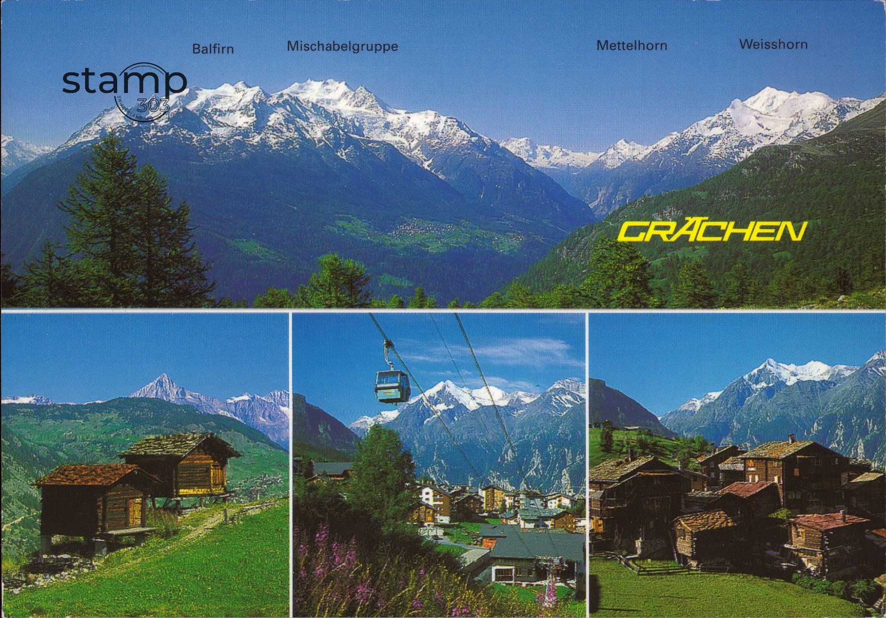 Cartoline postali: 2001 AK Grächen – Usato da Eggersriet venduto da stamp303