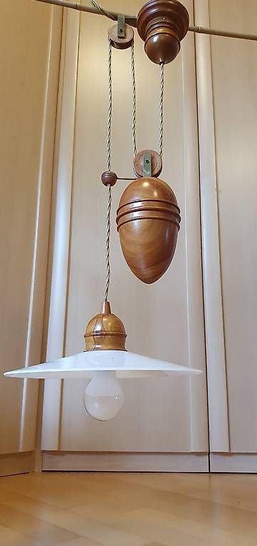 Lampade: Lampe à suspension en bois – Nuovo (secondo la descrizione) da Belmont-sur-Lausanne venduto da rol_2bd8 4