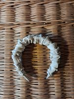 Haarreif Stoff hellbeige gerafft, ungetragen