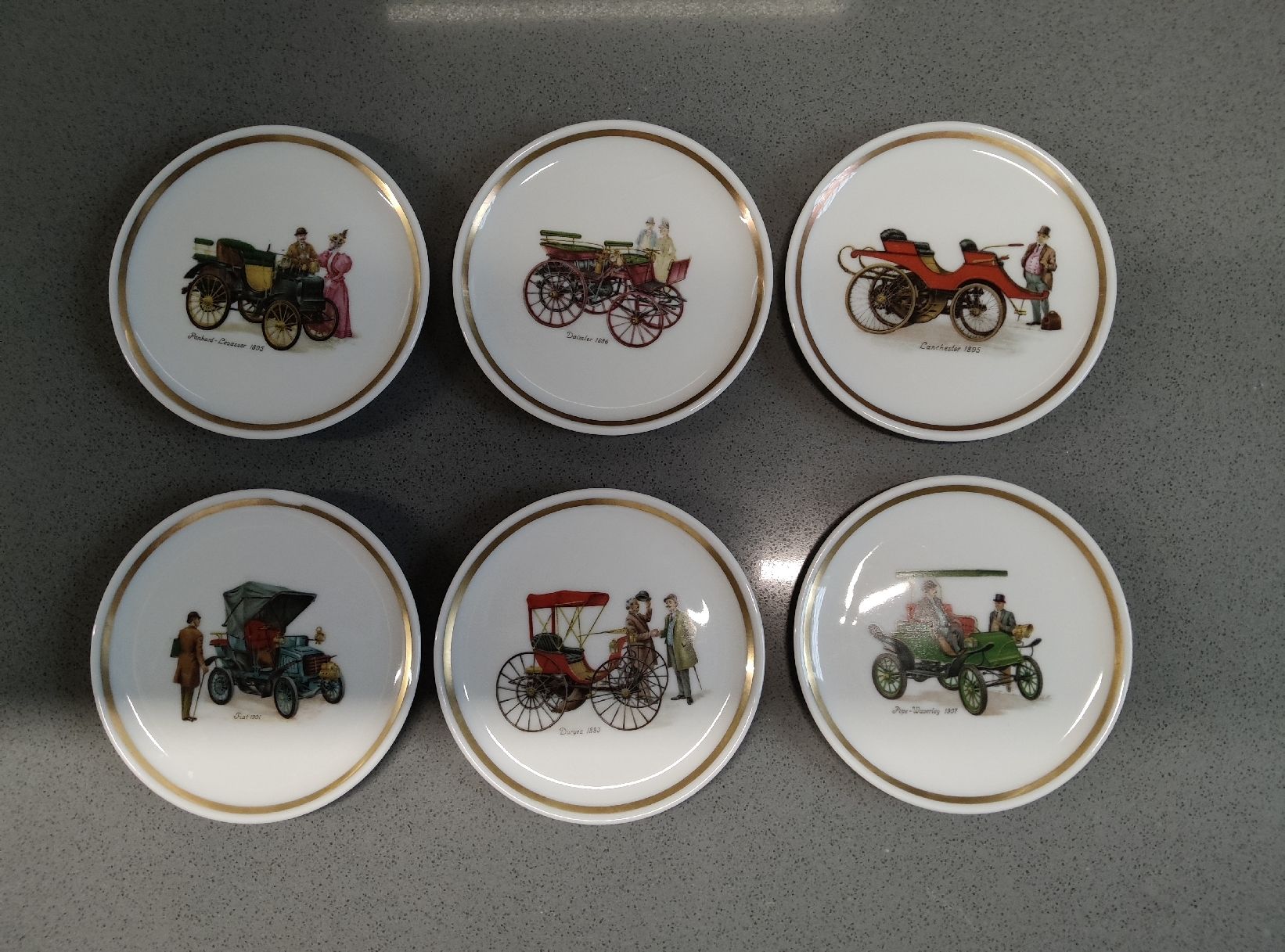 Untersetzer: 6 VINTAGE Gläser - UNTERSETZER/ VOHENSTRAUSS – Neu (gemäss Beschreibung) aus Minusio von Todesca