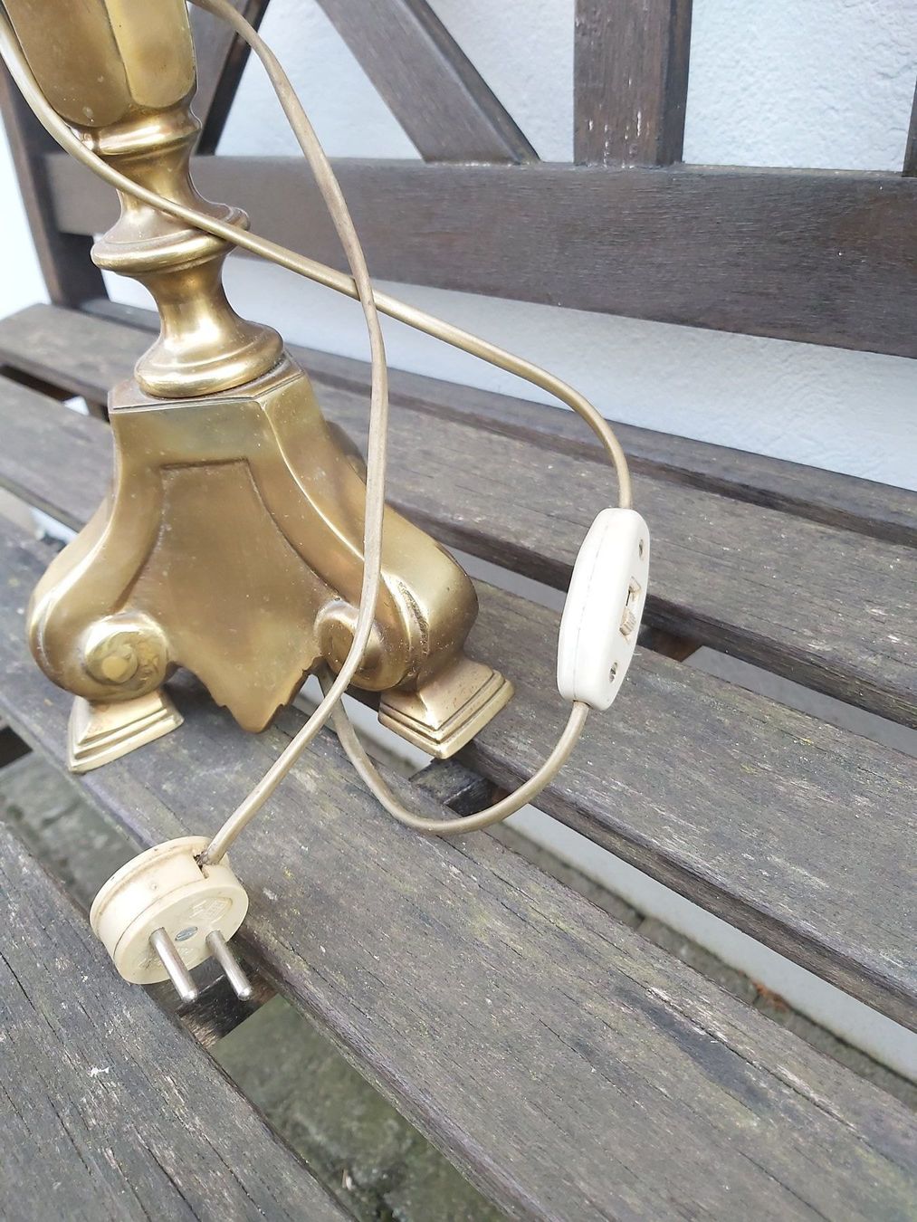 Lampade: Nostalgische, grosse, schwere Lampe – Usato da Winterthur venduto da Goldpipau 6