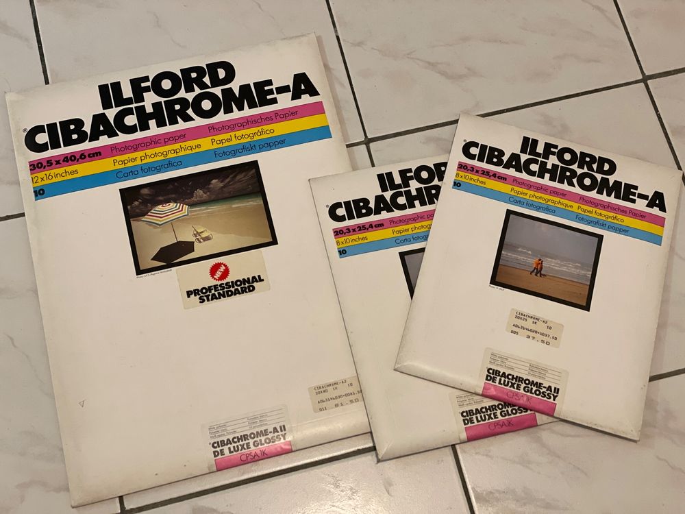 ILFORD CIBACHROME-A Cadre Pour Tirage À Contact Diapositives 35 Mm