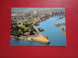 Koblenz am Rhein Flugaufnahme Stempel Schiffgesellschaft