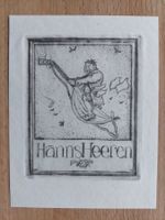Exlibris W. Holzapfel - Original Radierung