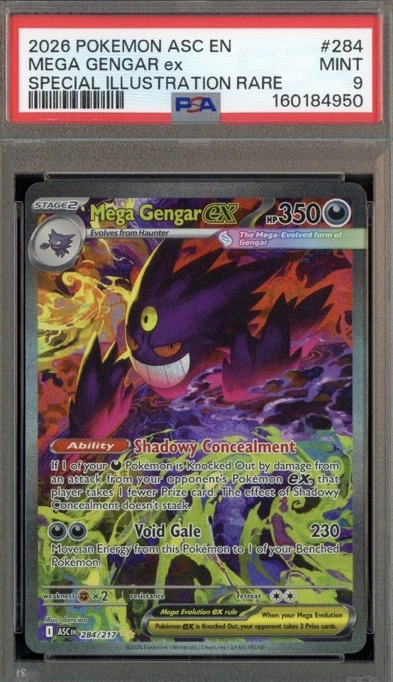 Pokémon Carte collezionabili: Mega Gengar ex  ASC 284/217 - PSA9 – Usato da Amriswil venduto da A.fsa