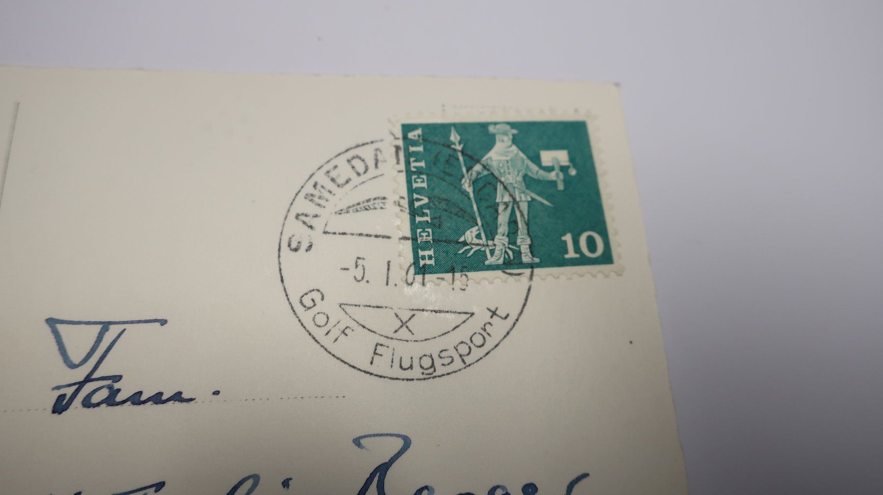 Ansichtskarten: Zuoz (Engadin) 1961 – Gebraucht aus Cormoret von Pascalll2001 4