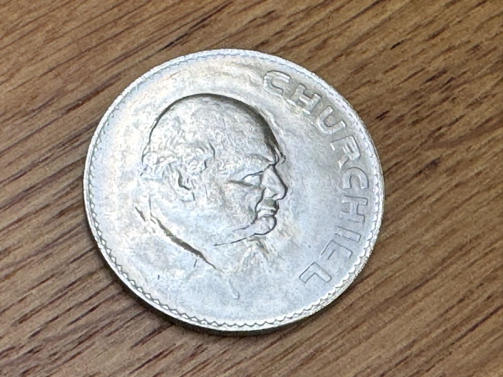 Tutti le monete: 1 Crown - Elizabeth II / Churchill - 1965 ( Gedenkausgabe ) – Usato da Gurmels venduto da topsommer 1