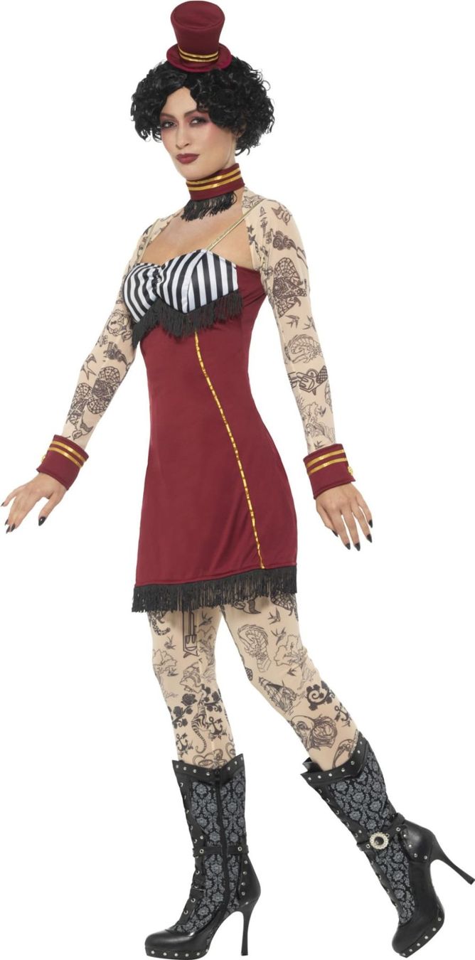 Costumi: Circus Tattoo Lady Deluxe Kostüm – Nuovo e nell'imballaggio originale da Ettenhausen TG venduto da MayTG 2