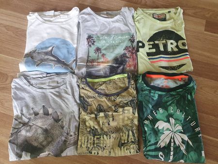 6 T-Shirts Jungen Grösse 152 gemischt