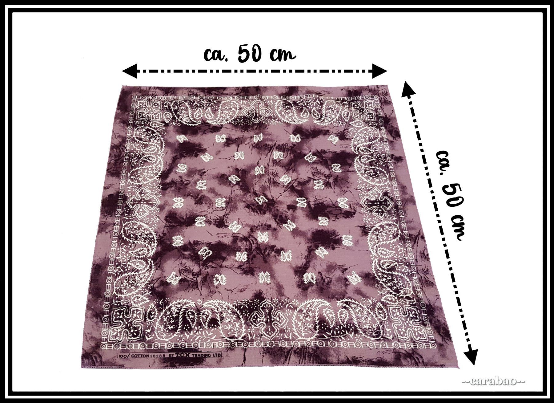 Foulards, Tücher & Schals: Bandana / Violett - Batik mit Paisley-Muster – Neu (gemäss Beschreibung) aus Winterthur von -carabao- 1