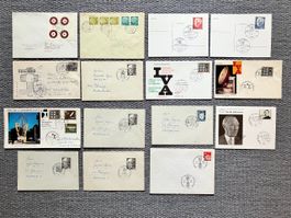 BRD - 15 Belege 1963-66 teilweise gelaufen