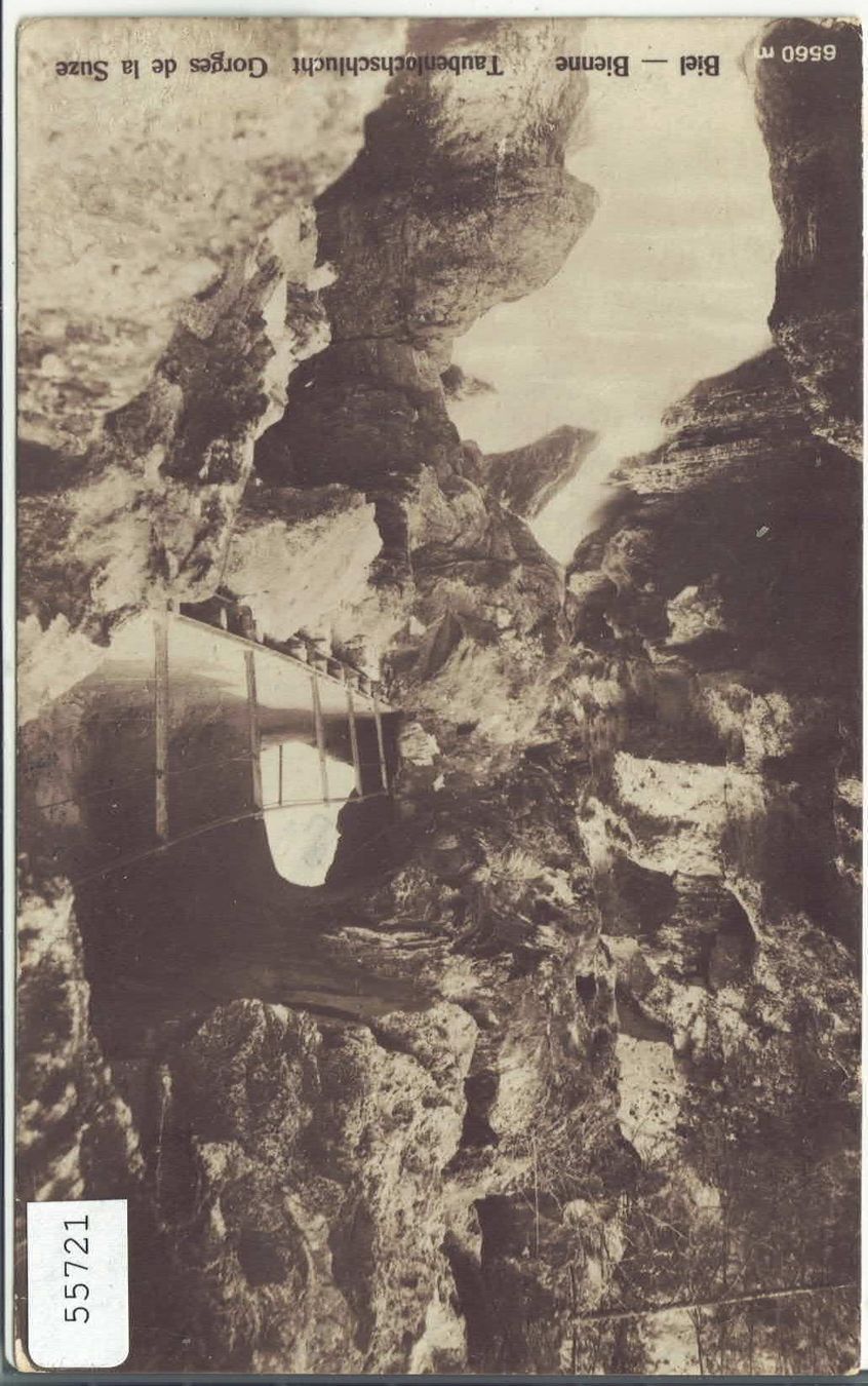 Cartoline postali: Biel-Bienne - Taubenloch - Gorges de la Suze – Usato da Ettingen venduto da Kartenplanet