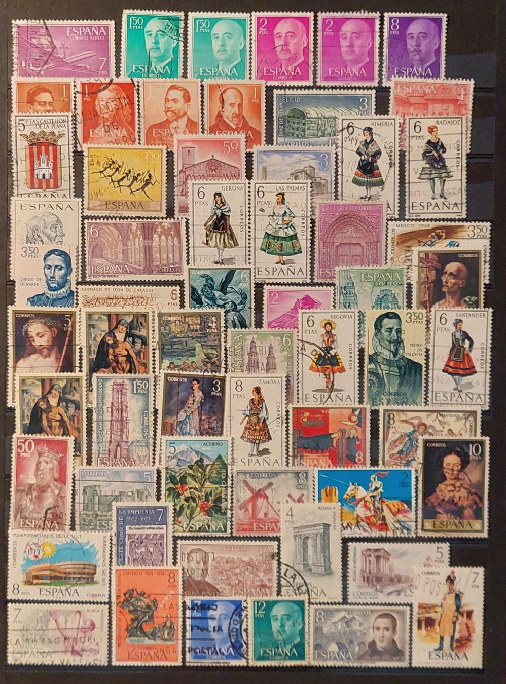 Tous les timbres: Espagne, 188 timbres – D'occasion à Saillon par picav 1
