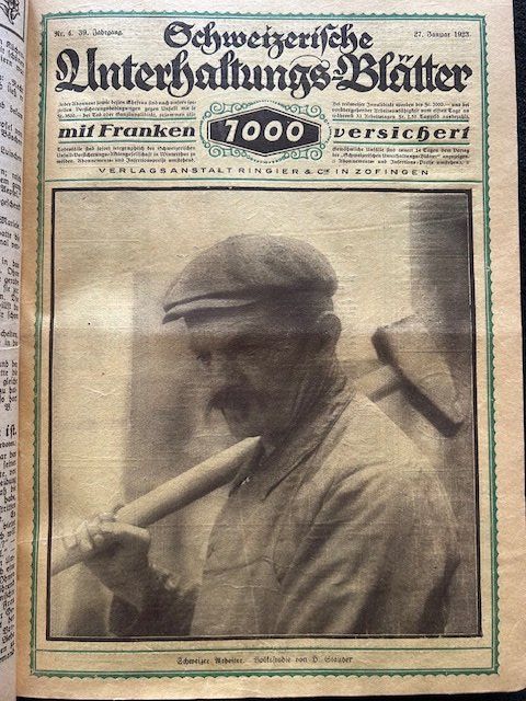 Riviste & Magazine: Schweizerische Unterhaltungsblätter, 1923, top – Usato da Bern venduto da oregonzwei 8