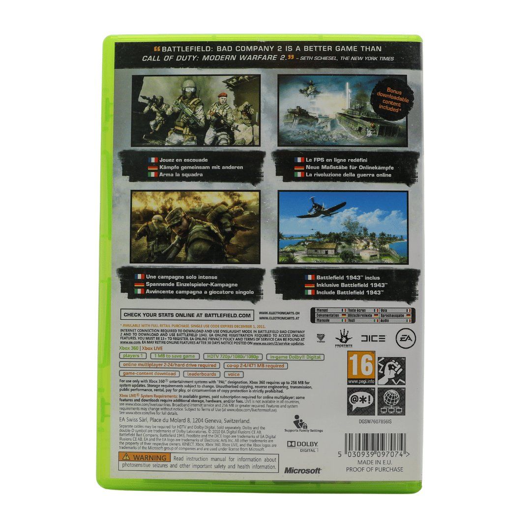 Spiele: Battlefield: Bad Company 2 - Xbox 360 – Gebraucht aus Paudex von dindeboy 2